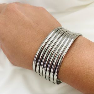 Silver Stacking Bangle, 7 Days Bangles